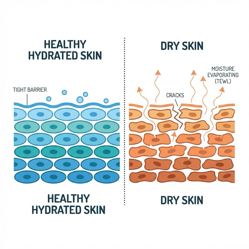 乾燥肌のメカニズム